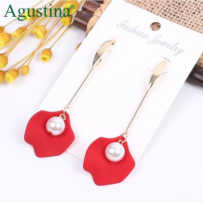 China BOHEMIA Agustina Ms. Bohemian Jewelry New Colorful Simple Drop Party Earrings 2020 Fashion Acrylic Earrings Bead Petal Earrings for sale