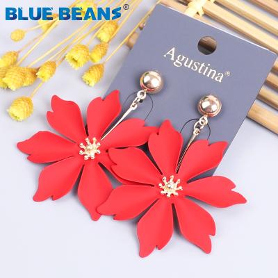 China BOHEMIA Agustina 2020 new flower ladies gold drop earrings womenJewelry colorful simple party earrings petals fashion earrings for sale