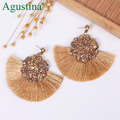 China BOHEMIA Agustina 2020 Large Boho Handmade Style Women Shape Earrings Drop Earrings Jewelry Ladies Tassel Earrings Bohemian Earring New for sale