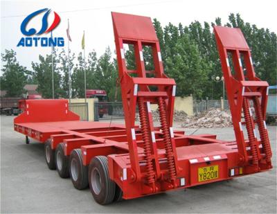 China Truck trailer 100-120tons 3 lines 6 axles low bed semi truck trailer with 2 lines 4 axles dolly trailer for sale for sale