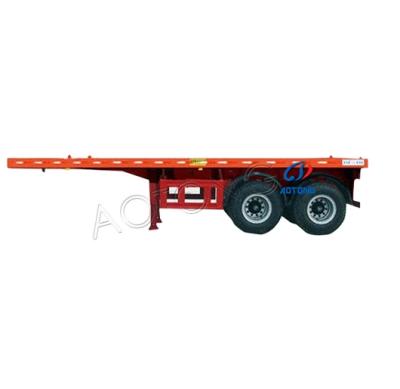 China 35T-50T axles 35T-50T heavy duty flatbed truck semi trailer flatbed container trailer for sale for sale