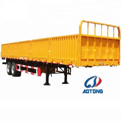 China Multi Semi Truck Trailer 2/3 Axles 40FT Side Wall Use Cargo Trailer Side Wall Cargo Trailer for sale