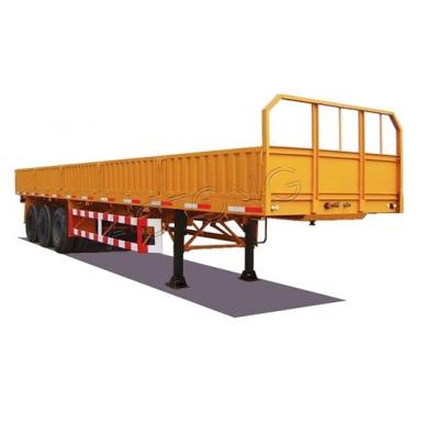 China Truck Trailer Sidewall Semi Trailer /Tri Axle Cargo Semi Trailer With Side Doors for sale