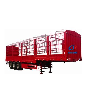 China Semi Trailer /50 Ton Fence Cargo Transport Semi Truck Trailer Barrier Trailer For Sale for sale