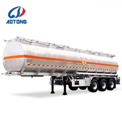 China Quality 45 m3 tri axle size tri axle truck trailer fuel tanker semi trailer/aluminum alloy/liquid tanker semi trailer for sale