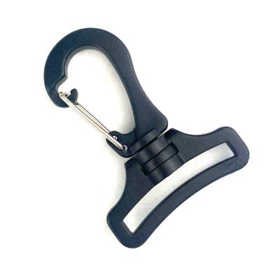 China Eco-Friendly Black Plastic Adjustable 38 Mm Belt Loop Back Ring Hook Slide Buckles G Hook And Loop Belt for sale