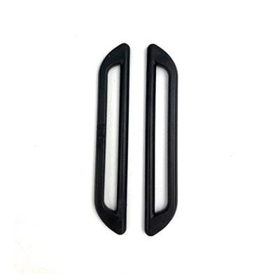 China 2021 New Design Rectangular Plastic Black Buckle D Ring Bag Accessories Eco-friendly Plastic D Ring Buckle for sale