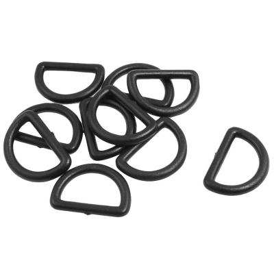 China Plastic D-Ring Buckle Difference Size Colors Plastic D-Ring Golf Bag Parts for sale