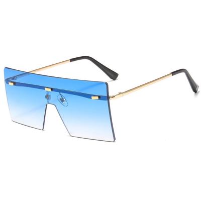 China Eyewear 10239 Eyewear 10239 Rimless Sunglasses Women Sun Glasses Square Oversized Square Superhot for sale