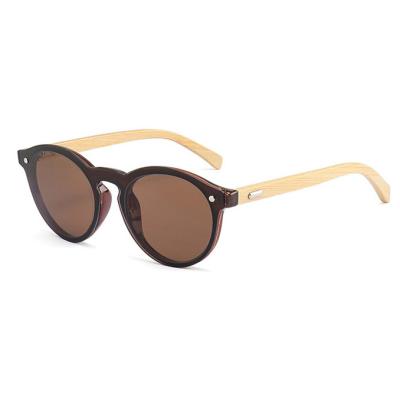 China Fashion Sunglasses 70607 One Piece Sun Glasses Round Eyewear 2019 Superhot Retro Logo Bamboo Sunglasses Custom Made for sale