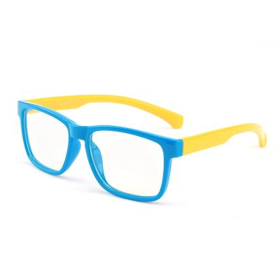 China 14656 Low Price Unisex Superhot Square Fashion Glass Children Eyeglasses UV400 Colorful Blue Light Blocking Eyewear for sale