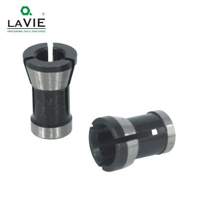 China Used for Trimming and Cutting Wood LAVIE 1pc 3PCS Set Bushing Chuck 6.35mm 8mm 6mm Engraving Trimming Machine Router Milling Cutter Electric Accessories for sale