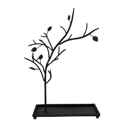 China New Design Wrought Iron Scroll Jewelry Tree 15h X 11.5w X 5 for sale