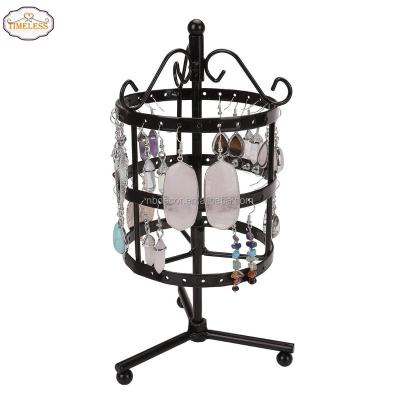 China From Factory Directly Metal Earring Organizer Rotating Display Stand Earring Display Holder for sale