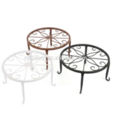 China Use for indoor and outdoor cheap garden ceramic flower pots with iron stand for sale