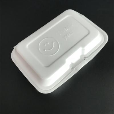 China Recyclable Disposable Food Container Clamshell Box EPS Foam Lunch Box for sale