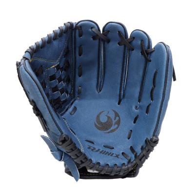 China Custom Leather Sandwich Softball Gloves Professional Leather Baseball Gloves / Sponge Interior For Training for sale