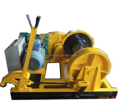 China AUTOMATIC Fixed Winch Mounted On Ground Movable Pulley Steel Wire Ropes Pull Rock Stone Oilfield for sale