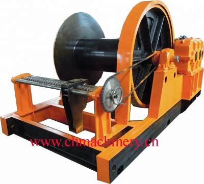 China AUTOMATIC gear helical winch (with rope guide/leader, electric winch) for sale