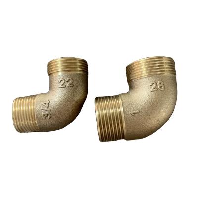 China Water Pipe System C83600 M/M Elbow Threaded Fitting Bronze Gunmetal for sale