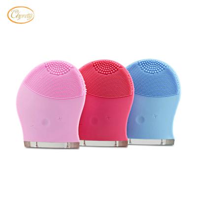 China Defect Silicon Detergent Deep Clean Facial Vibration Brushes Face Clearing Cleaning Pulsating Electric Massager For Skin Care for sale