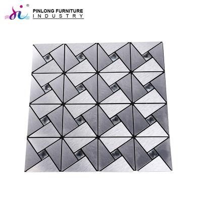 China Parquet Peel and Stick Kitchen Wall Tiles Fireproof Aluminum Mosaic Slab for sale