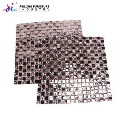 China Modern Style Flooring China Supplier Glass Mosaic Mirror Glitter Slab For Home Decoration for sale