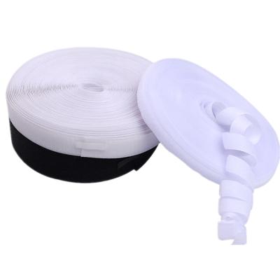 China Apparel And Home Textiles Pinlong Polyester Fiber Back Roll Available Self Adhesive Hook And Loop Sticky Tape for sale