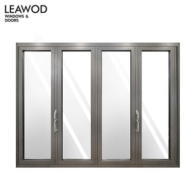 China 2020 NEW DESIGN LZ86 exterior aluminum folding glass door for sale