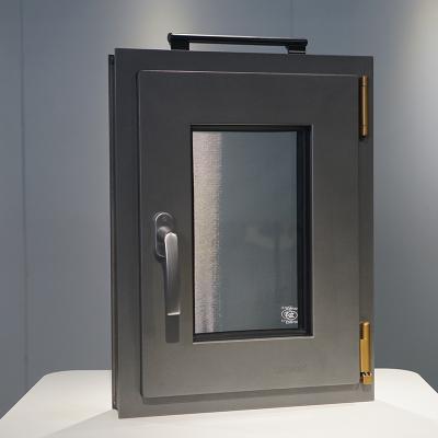 China LN68 Postmodern Seamless Whole Welded Casement Aluminum Swing Window for sale