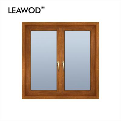 China KN60 Aluminum Clad Wood Inward Swing Aluminum Casement Window for sale