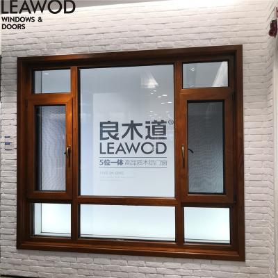 China Swing Window Grille Metal And Timber / Customized Decorative Color Windows Frame Horizontal for sale