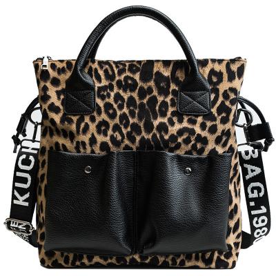 China Tote Bag Travel Bag Tide Large Capacity New High Quality Wholesale Fashion Leopard Print Women's Handbag Foreign Trade Handbag for sale