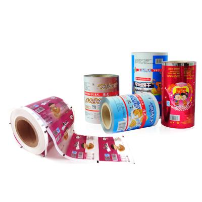 China Custom Printed Food Plastic Flexible Coffee Snacks Design Moisture Proof Aluminum Foil Laminated Rolls Packaging Film With Ligo for sale