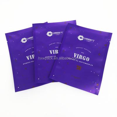 China Customized Recyclable Moisturizers Aluminum Foil Sachet Mylar Facial Packaging Bags Skin Care Packaging Bag for sale