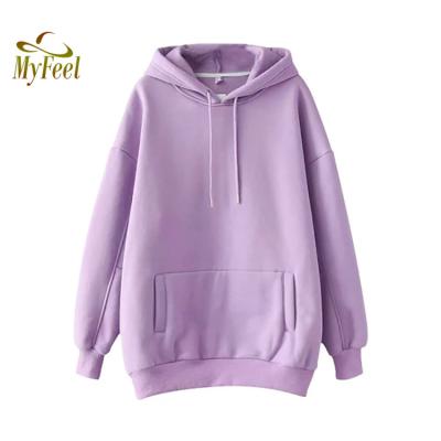 China 2021 Women's Causal Sweatshirt Hot Selling Women's Hoodies Solid Color Sweatshirts Breathable Women Weatshirt for sale