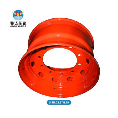 China Truck Parts Factory Direct Sales Steel Wheel Rim Factory 22.5x11.75 Steel Commercial Truck Wheels for sale