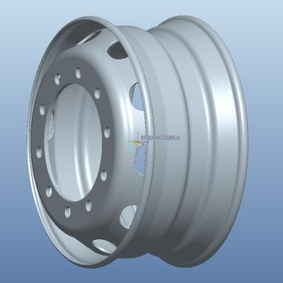 China Stainless Steel Truck Wheel Rim 9.00x22.5 Steel Wheel Rim Production Line for sale