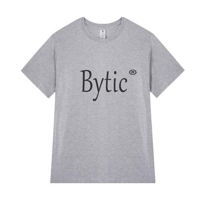 China Breathable Custom Heat-transfer Unisex Short Sleeve Bytic Logo Plastisol Printing T-shirt 100% Cotton Mens Clothing for sale