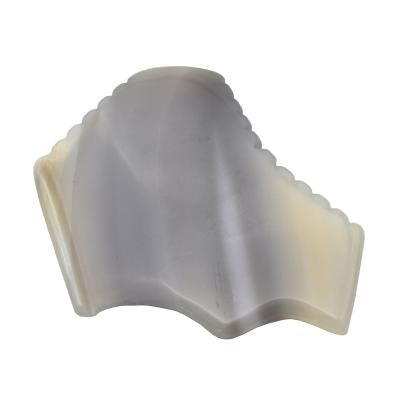 China 2021 Comfortable New Arrival Face Gua Sha Board Gua Sha Tools Gray Agate Gua Sha Massage For Female Facial Care for sale