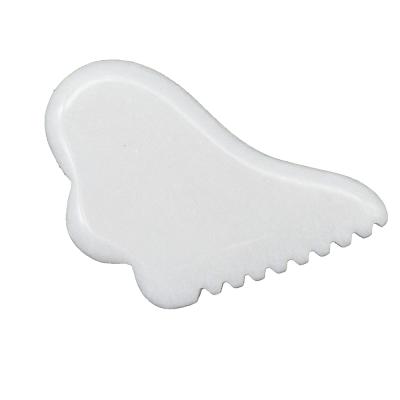 China Comfortable Customize Natural White Jade Gua Sha Scraping Therapy Gua Sha Tools for sale