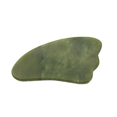 China Handheld Natural Jade Guasha Tools Massager Gua Sha Tools Jade Facial Guasha for sale