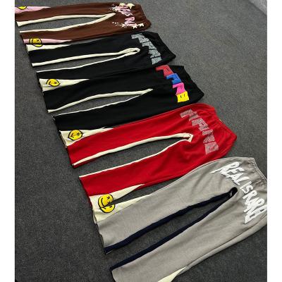 China Wholesale Bulk Anti-wrinkle Patchwork Rocket Fair Sweat Pants Jogging Rhinestone Blast Printing Rocket Sweatpants For Men for sale