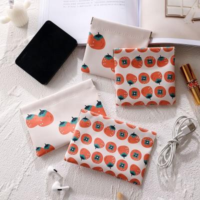 China Large Capacity Mini Lipstick Air Cushion Storage Bag Light Outdoor Small Purse Shrapnel Printing Luxury Portable Coin Purse for sale