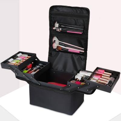 China New Wholesale Korean version large capacity portable cosmetic bulk multilayer bags set tattoo nail kit for sale