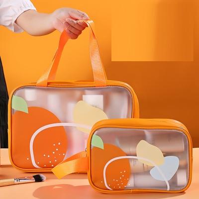 China Travel Portable Cosmetic Clear Wet Dry Multifunctional Toiletry Separation Large Capacity Large Capacity Waterproof Bag for sale