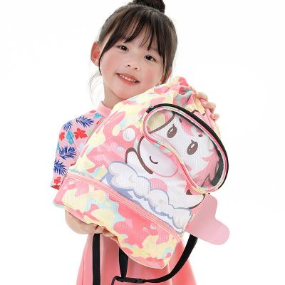 China Others Portable Beach Dry Wet Separation Cartoon Storage Bag Waterproof Children Shoulder Travel Swimming Bag for sale