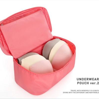 China Wholesale Multifunctional Portable Travel Bra Bag Storage Underwear Large Capacity Terylene Finishing Underwear for sale