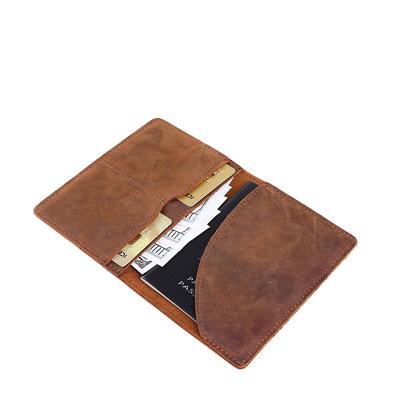 China Crazy Horse RFID RFID Leather Wallet Leather Wallet Men's Travel Wallet Passport Holder for sale