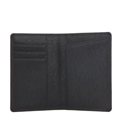 China Fashion Custom Logo Minimalist Passport Holder Cover Rfid Blocking Wallet Leather Wallet for sale